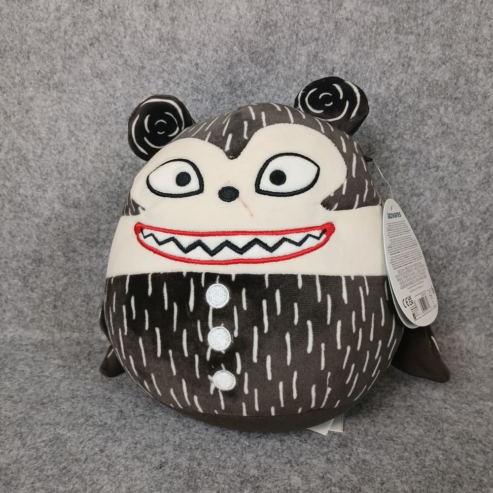 Squishmallows Vampire Teddy Plush Kids 8 Inch Grey Nightmare Before Christmas